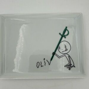 CB2 Oliver appetizer / canape plate